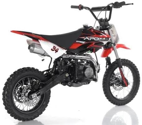 HHH Upgraded DB34 Apollo 110cc Dirtbike 4 Speed Semi Automatic dirtbike for kids (Orange)