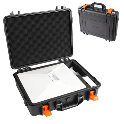 WoofWahouse Starlink Mini Case,IP67 Waterproof Hard Case ，Precision Cut Foam Protects Starlink Mini Accessories,Ideal for RV Travel & Outdoor Use