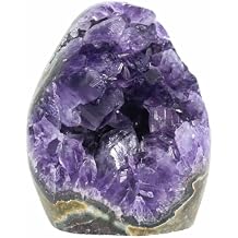 Amethyst Crystal Rock, Real Amethyst Stone, Amathesis Crystal Cluster Geode, Purple Crystals and Healing Stones, Amatista Piedra Natural, Cuarzos Originales De Energia Y Piedras, Columnar1.1LB