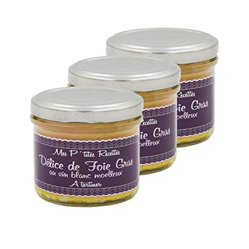 Lot 3x Délice de foie gras au vin blanc moelleux - France - Mes P'tites Recettes - pot 100g Cover