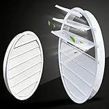 Gravity Louver Vent Exhaust Grille, Industrial Greenhouse HVAC Shutter Fan for Wall Ceiling, Indoor Outdoor Self-Closing Ventilation Cover(30in(76cm))