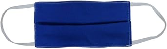 TFS Organic Cotton & Silk Face Mask - Reusable Washable Hypoallergenic Lightweight Fabric for Double Layered Protection - Reversible Design with Filter Pocket - Marine Blue - Small
