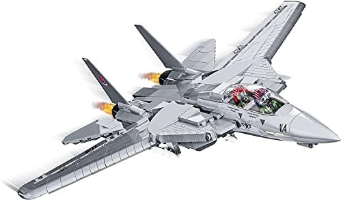 COBI TOP Gun™ F-14A Tomcat, Skala 1:48, 757 Teile, 2 Figuren | Bedruckt, bewegliche Tragflächen mit variabler Geometrie, einziehbares Fahrwerk, Regalmodell, EU-gefertigte Komponent
