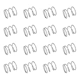 uxcell 50Pcs 304 Stainless Steel Compression Springs, 0.5mm x 10mm x 10mm Small & Tiny Pen Spring for Home Repair & DIY, Workshop & Industrial Use, (Silver Tone)