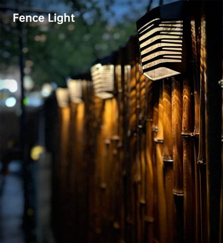 Fatysuby Solar Fence Lights Outdoor, Led Solar Lights Deck Lights Ip54 Waterproof Warm White Decor Breathing Lights For Backyard, Patio, Fence, Deck Railing, Stair Handrail, Pool And Wall #TOP5
