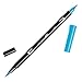 Produktbild Tombow ABT-493 Fasermaler Dual Brush Pen mit zwei Spitzen, reflex blue, 1 Stück (1er Pack)