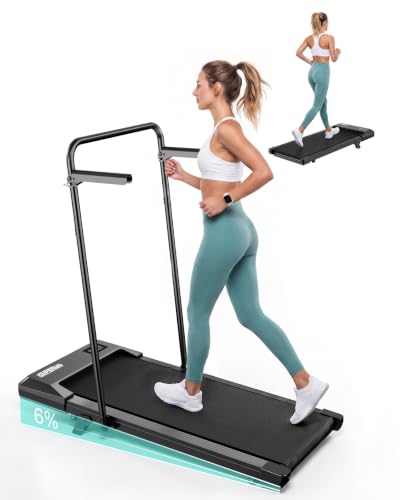 Superun Walking Pad with 6% Incline, Under Desk Treadmill for Home Office, 3 in 1 Portable Walking pad Treadmill with Remote Control, 2.5HP Quiet Mini Treadmills, 301 lbs Capacity, Luxury Black