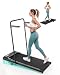 Superun Walking Pad with 6% Incline, Under Desk Treadmill for Home Office, 3 in 1 Portable Walking pad Treadmill with Remote Control, 2.5HP Quiet Mini Treadmills, 301 lbs Capacity, Luxury Black