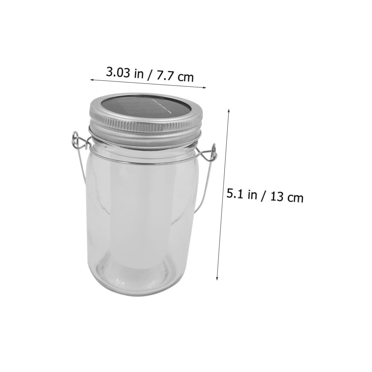 NUOBESTY 1Pc Lamp Solar LED Hanging Light for Outdoor Garden Decor Design for Courtyards and Patios for Atmosphere Lighting