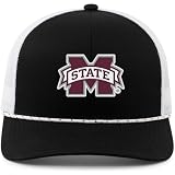 Pacific Headwear NCAA Mississippi Men's Trucker Snapback Braid Cap OS