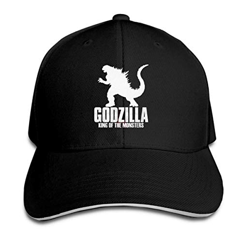 POOPO10 GodziillaKing of The Monsters 2019 Basebal Cap Adjustable Side Unisex Hat (Black)
