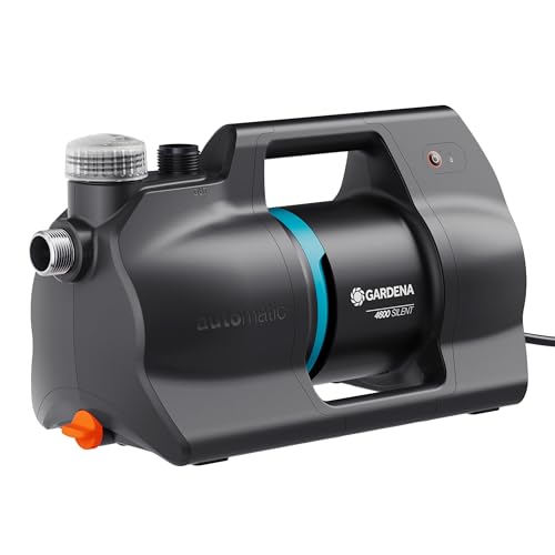 Gardena Haus- & Gartenautomat 4600 Silent Pumpen: Automatisierte Bewässerung und Hauswasserversorgung, 25% weniger Stromverbrauch*, Silent Technologie (09070-20)