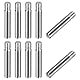 sourcing map 10 Stück M5 x 30mm geschlitzter zylindrischer Stift aus 304 Edelstahl, Außengewinde, zur Positionierung von Möbeln und Schränken