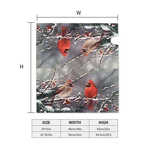 image for Wellwealth Cardinals Winter Mailbox Cover Magnetic Standard Size 21