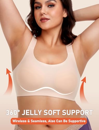 Image of Gailife Womens Wireless Push Up Bras for Women No Underwire Seamless Full Coverage Supportive T Shirt Everyday Bras