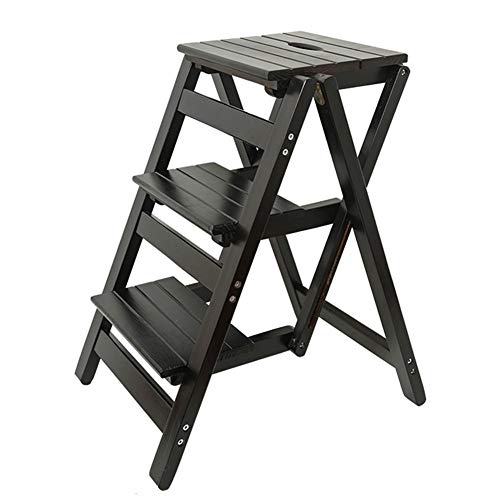 MTYLX Gradino, Gradino Portatile, Gradino Pieghevole Multifunzione Piatto Spesso Antiscivolo Moda Semplice, Scala a 2, 3 Gradini,B,3 Passai