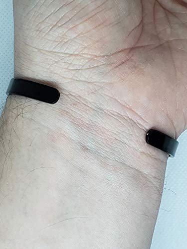 Secret Squirrel Challenge Coins Thin Blue Line Cuff Bracelet Black Stainless Steel Jewelry Gifts for Police Boyfriend Husband Girlfriend or Wife Women Female Officer - LEO designed3