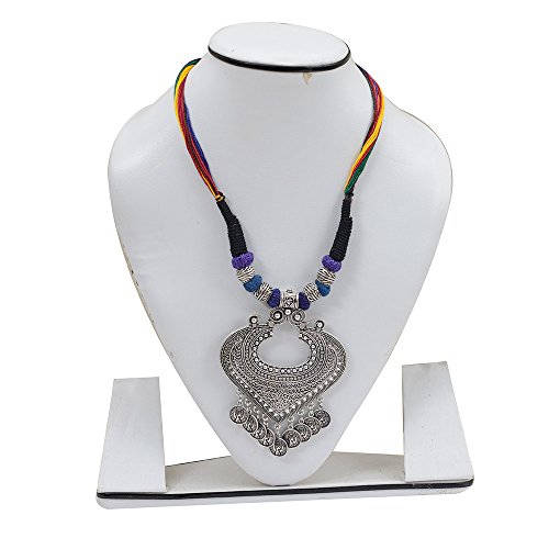 Boho Tribal Necklace with Cowrie Shell and Gold Beads