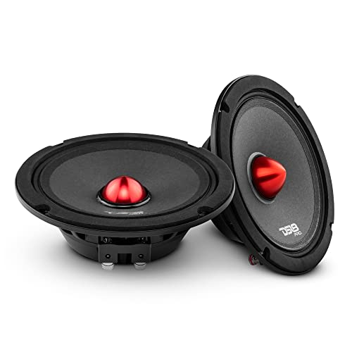 Ds18 Pro-Neo6Slim Shallow Loudspeaker- 6.5", Midrange, Red Aluminum Bullet, 400W Max, 200W Rms, 4 Ohms, Neodymium Magnet - The Most Elegant Neodymium Midrange Loudspeakers Available (Proneo6Slim) #TOP4