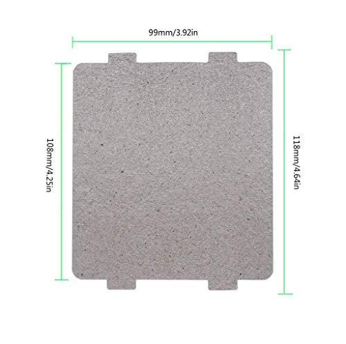 5 Pcs Waveguide Cover, Universal Mica Sheet For Microwave Oven, Cut To Size, 108Mmx99Mm, 5 Pack（See Figure 2 For Specific Dimensions） #TOP1