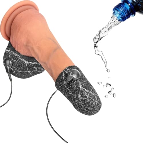 Elektro Shock Penisring Hodenring zur Elektrostimulation Penis Trainer Penisringe Prostata Massage Elektrische Sex Toy Masturbator Stimulator Verzögerte Ejakulation Sexspielzeug für Männer Paare