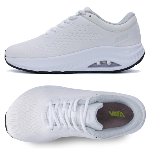 Image of Wide Toe Box Shoes Women Arch Support Walking Sneakers Orthotic Tennis Shoes for Plantar Fasciitis Bunions