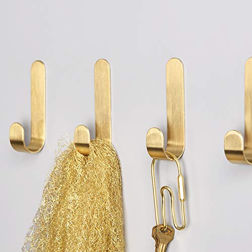 4 Ganci Da Parete A Forma Di Testa Di Mucca, In Metallo Con Finitura Oro Spazzolato, Porta Asciugamani E Cappotti, Capacità 22,7 Kg, Accessori Per Bagno, Cucina E Ingresso