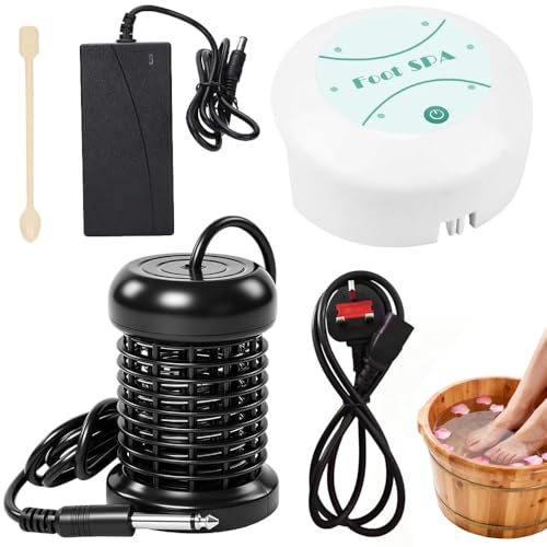 Weciau Ionic Foot Spa Detox Professional Ionic Foot Bath Portable Detox Foot Bath Machine Upgraded Leg Spa for Blood Circulation Better Sleep & Muscle Pain Relief (Basin Not Included)