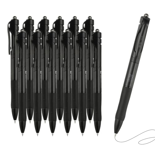 Bolígrafos PATIKIL 0.5mm Gel, pack 12 tinta negra