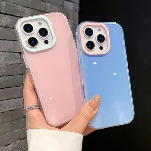 Coque silicone iPhone 15 Pro Max bleu bonbon protection intégrale