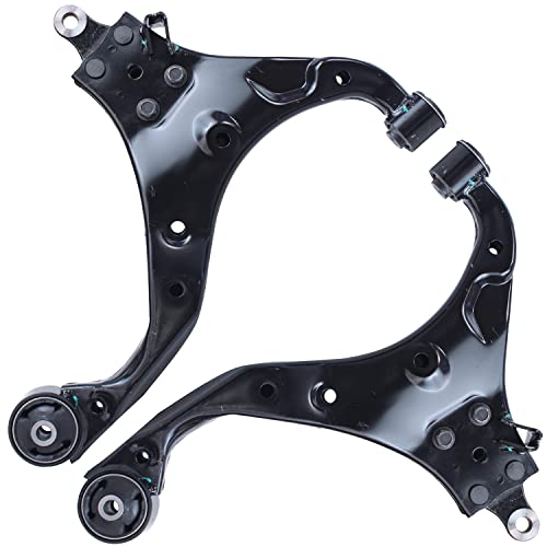 Image of Detroit Axle - Front End 10pc Suspension Kit for 05-10 Hundai Tucson Kia Sportage, 2 Lower Control Arms 2 Ball Joints 4 Outer & Inner Tie Rods 2 Sway Bars 2005 2006 2007 2008 2009 2010 Replacement
