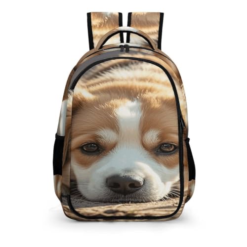 Mochila para portátil cómoda Lazy Dog Puppy contra el dolor de espalda 6