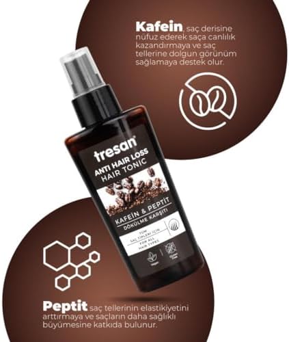 Tresan Kafein & Peptit Dökülme Karşıtı Saç Toniği 125 ml - Görsel 5
