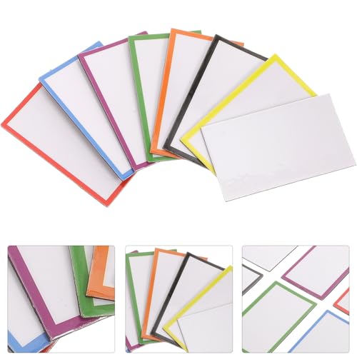 CLISPEED 48pcs Magnetic Dry Erase Labels with Writable Pet Surface, Cuttable Name Magnets for Whiteboard and Task Board, Reusable Multi-Function Note Labels for Office and Home Use - Image 6