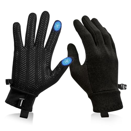 Sukeen Lightweight Running Gloves for Women Touchscreen Anti-Slip Liner Gloves