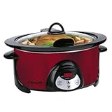 CROCK-POT SCVC550H-R Red 5.5 Qt. Oval Slow Cooker