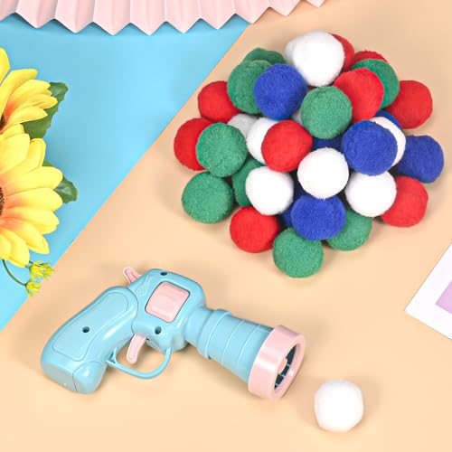 Set Di Lancio Di Giocattoli Per Gatti Con 50 Palline - Gioco Interattivo Con Peluche Per Gatti E Cani - 7