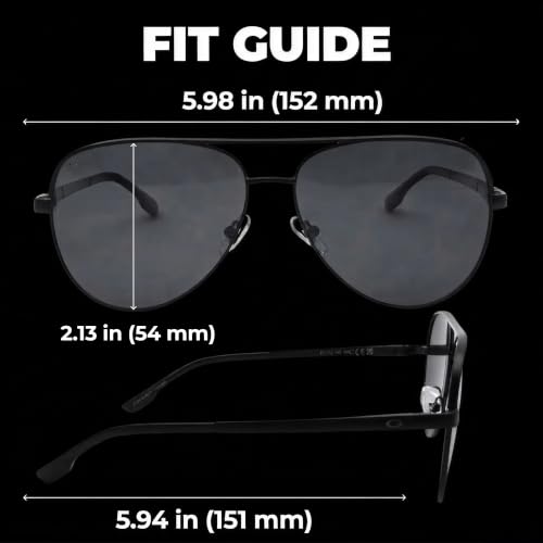 Image of grinderPUNCH XL XXL Aviator Sunglasses Men Big Head Oversized Polarized
