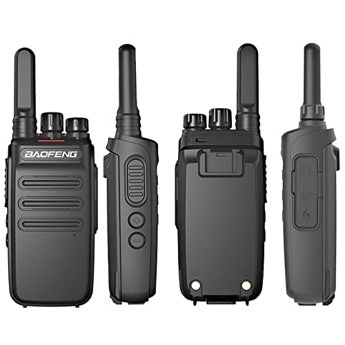 トランシーバー 無線機 充電式 2W 超長距離タイプ 簡単操作 1800mAH リチウムイオンバッテリー・充電器・イヤホンマイク・ベルトクリップ付属 総務省技術基準適合商品【日本語説明書付き】6台セット