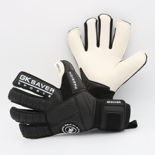 Image of GK Saver Football Goalkeeper Gloves Passion PS10 hybrid cut Professional Goalie Gloves size 6 to 11 Removable Savefingers Soccer GK Gloves (PS10 NO Savefinger, SIZE 8)