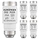 AUKENIEN Neozed Sicherung 25A D02 E18 400VAC Spirale Keramik Sicherungen 25 Ampere Schmelzsicherung NEOZED Sicherungseinsatz (5Stück)