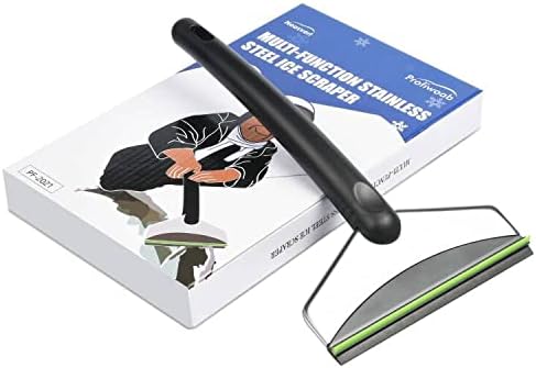 oumuik Ice Scraper for Car Windscreen, Non ScratcheffortlessClean and tracelessDurableGreen