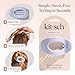 Kitsch Medium Flat Claw Clips for Women - Stylish Flat Hair Clips, Strong Hold for Thick & Fine Hair | Non-Slip for Secure, Comfortable All-Day Wear | Ideal Gifts for Women - Hydrangea Breeze