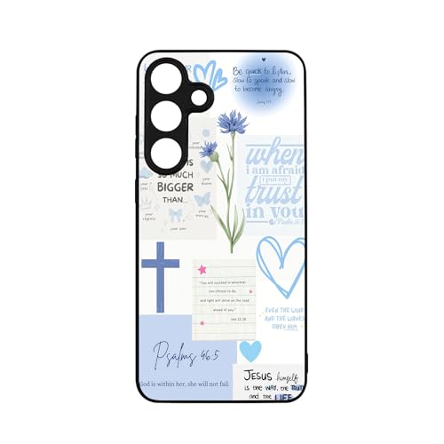 qizjio Bible Verse Phone Case Shockproof Protective Christian Jesus Phone Cover for Samsung Galaxy A35