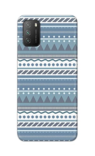 Image of Printed Hard Back Cover Case for Mi Poco M3 Back Cover (Seamless Geometric Tribal Pattern) -1803