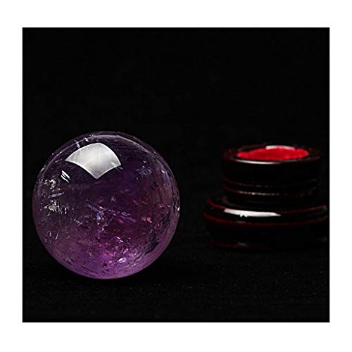 Boule de cristal de 10cm en pierre d'améthyste rugueuse d'exception