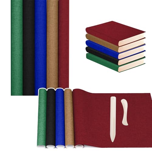 5 Colors Book Cloth Fabric, 17x40 in