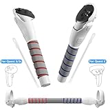 Saqico 3 in 1 Gorilla Tag Long Arms for Meta Quest 3S/3 and Oculus Meta Quest 2,Beat Saber Handles Attachment/Golf Club Extension Grips for VR Sticks Controller Accessories,Enhance VR Game Experience