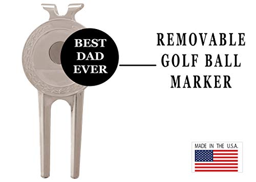 Rogue River Tactical Funny Best Dad Ever Golf Divot Tool Golf Ball Marker Gift For Him Dad Father Pop #TOP25