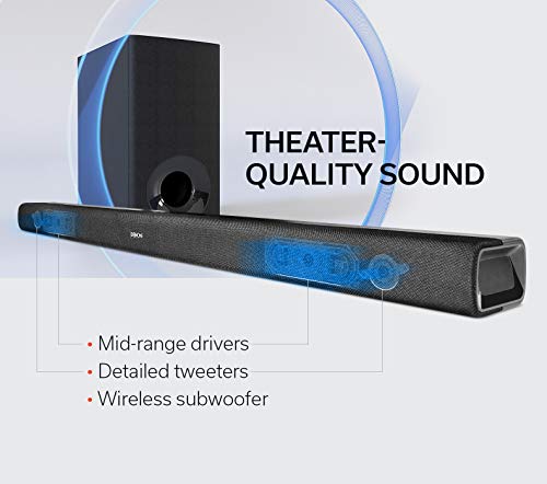 Denon Dht-S316 Home Theater Soundbar System With Wireless Subwoofer | Virtual Surround Sound Technology | Wall-Mountable | Bluetooth Compatibility | Smart & Slim-Profile | Black #TOP2